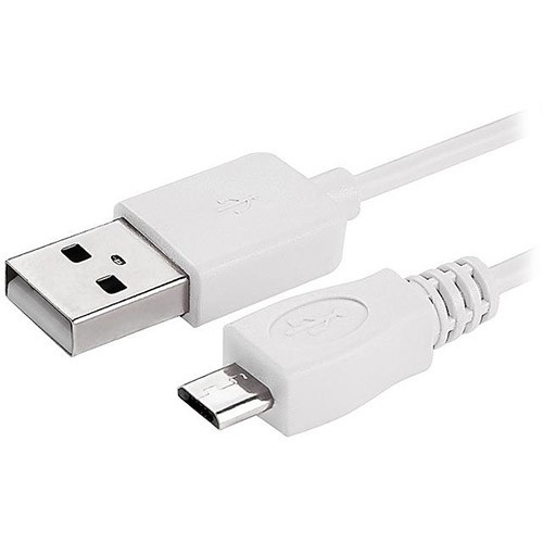 micro usb cable white 3ft