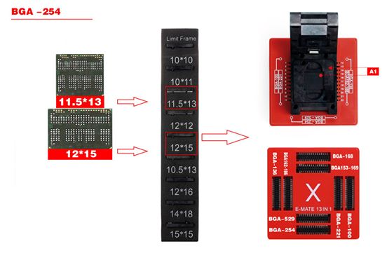 E-mate pro2 BGA box for z3x, Riff, Octoplus, Medusa, other EMMC tools