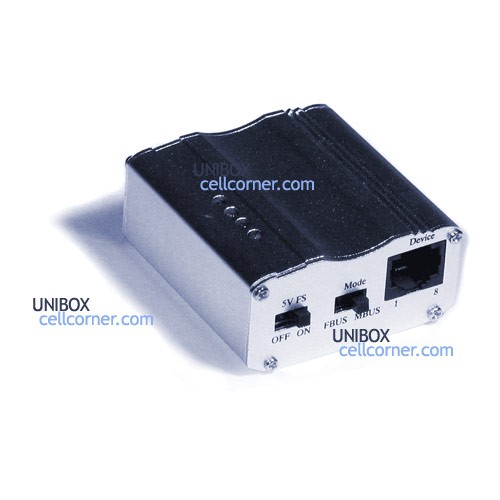 Universal Box unlocking device with all cables USB and Serial. Cellular phone unlock flash and repair.